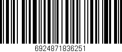 Código de barras (EAN, GTIN, SKU, ISBN): '6924871836251'