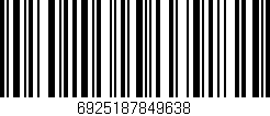 Código de barras (EAN, GTIN, SKU, ISBN): '6925187849638'