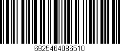 Código de barras (EAN, GTIN, SKU, ISBN): '6925464086510'