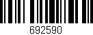 Código de barras (EAN, GTIN, SKU, ISBN): '692590'
