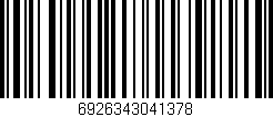 Código de barras (EAN, GTIN, SKU, ISBN): '6926343041378'