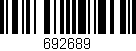 Código de barras (EAN, GTIN, SKU, ISBN): '692689'