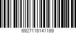 Código de barras (EAN, GTIN, SKU, ISBN): '6927116141189'