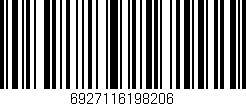 Código de barras (EAN, GTIN, SKU, ISBN): '6927116198206'