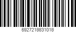 Código de barras (EAN, GTIN, SKU, ISBN): '6927218831018'