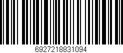 Código de barras (EAN, GTIN, SKU, ISBN): '6927218831094'