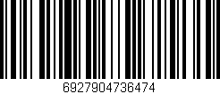 Código de barras (EAN, GTIN, SKU, ISBN): '6927904736474'