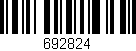 Código de barras (EAN, GTIN, SKU, ISBN): '692824'