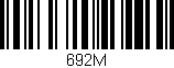 Código de barras (EAN, GTIN, SKU, ISBN): '692M'