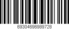 Código de barras (EAN, GTIN, SKU, ISBN): '69304696989728'
