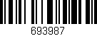Código de barras (EAN, GTIN, SKU, ISBN): '693987'
