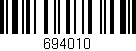 Código de barras (EAN, GTIN, SKU, ISBN): '694010'