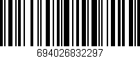 Código de barras (EAN, GTIN, SKU, ISBN): '694026832297'
