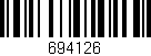 Código de barras (EAN, GTIN, SKU, ISBN): '694126'