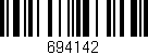 Código de barras (EAN, GTIN, SKU, ISBN): '694142'