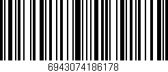 Código de barras (EAN, GTIN, SKU, ISBN): '6943074186178'
