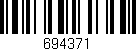 Código de barras (EAN, GTIN, SKU, ISBN): '694371'