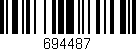 Código de barras (EAN, GTIN, SKU, ISBN): '694487'