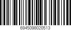 Código de barras (EAN, GTIN, SKU, ISBN): '6945098020513'
