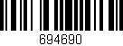 Código de barras (EAN, GTIN, SKU, ISBN): '694690'