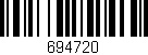 Código de barras (EAN, GTIN, SKU, ISBN): '694720'