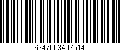 Código de barras (EAN, GTIN, SKU, ISBN): '6947663407514'