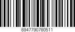 Código de barras (EAN, GTIN, SKU, ISBN): '6947790780511'