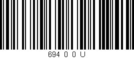 Código de barras (EAN, GTIN, SKU, ISBN): '694_0_0_U'