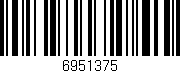 Código de barras (EAN, GTIN, SKU, ISBN): '6951375'