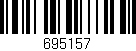 Código de barras (EAN, GTIN, SKU, ISBN): '695157'