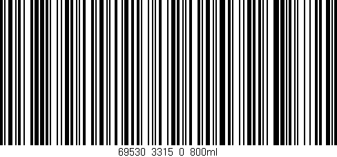 Código de barras (EAN, GTIN, SKU, ISBN): '69530_3315_0_800ml'