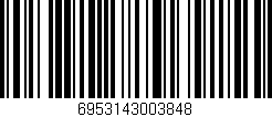 Código de barras (EAN, GTIN, SKU, ISBN): '6953143003848'