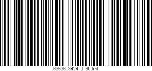Código de barras (EAN, GTIN, SKU, ISBN): '69536_3424_0_800ml'