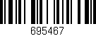 Código de barras (EAN, GTIN, SKU, ISBN): '695467'