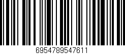 Código de barras (EAN, GTIN, SKU, ISBN): '6954789547611'