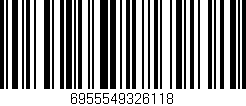 Código de barras (EAN, GTIN, SKU, ISBN): '6955549326118'