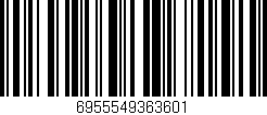 Código de barras (EAN, GTIN, SKU, ISBN): '6955549363601'