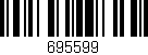 Código de barras (EAN, GTIN, SKU, ISBN): '695599'