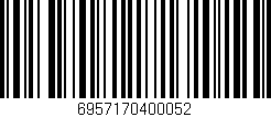 Código de barras (EAN, GTIN, SKU, ISBN): '6957170400052'
