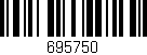 Código de barras (EAN, GTIN, SKU, ISBN): '695750'