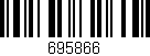 Código de barras (EAN, GTIN, SKU, ISBN): '695866'