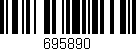Código de barras (EAN, GTIN, SKU, ISBN): '695890'