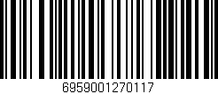 Código de barras (EAN, GTIN, SKU, ISBN): '6959001270117'
