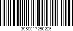 Código de barras (EAN, GTIN, SKU, ISBN): '6959017250226'