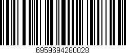 Código de barras (EAN, GTIN, SKU, ISBN): '6959694280028'