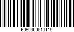 Código de barras (EAN, GTIN, SKU, ISBN): '6959809810119'
