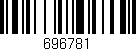 Código de barras (EAN, GTIN, SKU, ISBN): '696781'
