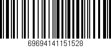 Código de barras (EAN, GTIN, SKU, ISBN): '69694141151528'