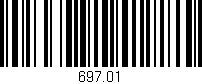 Código de barras (EAN, GTIN, SKU, ISBN): '697.01'