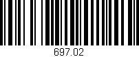 Código de barras (EAN, GTIN, SKU, ISBN): '697.02'